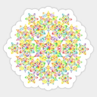 Rainbow Kaleidoscope Sticker